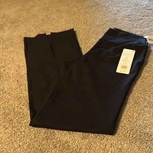 NWT wide leg yoga pants w/slit, very cute, size L